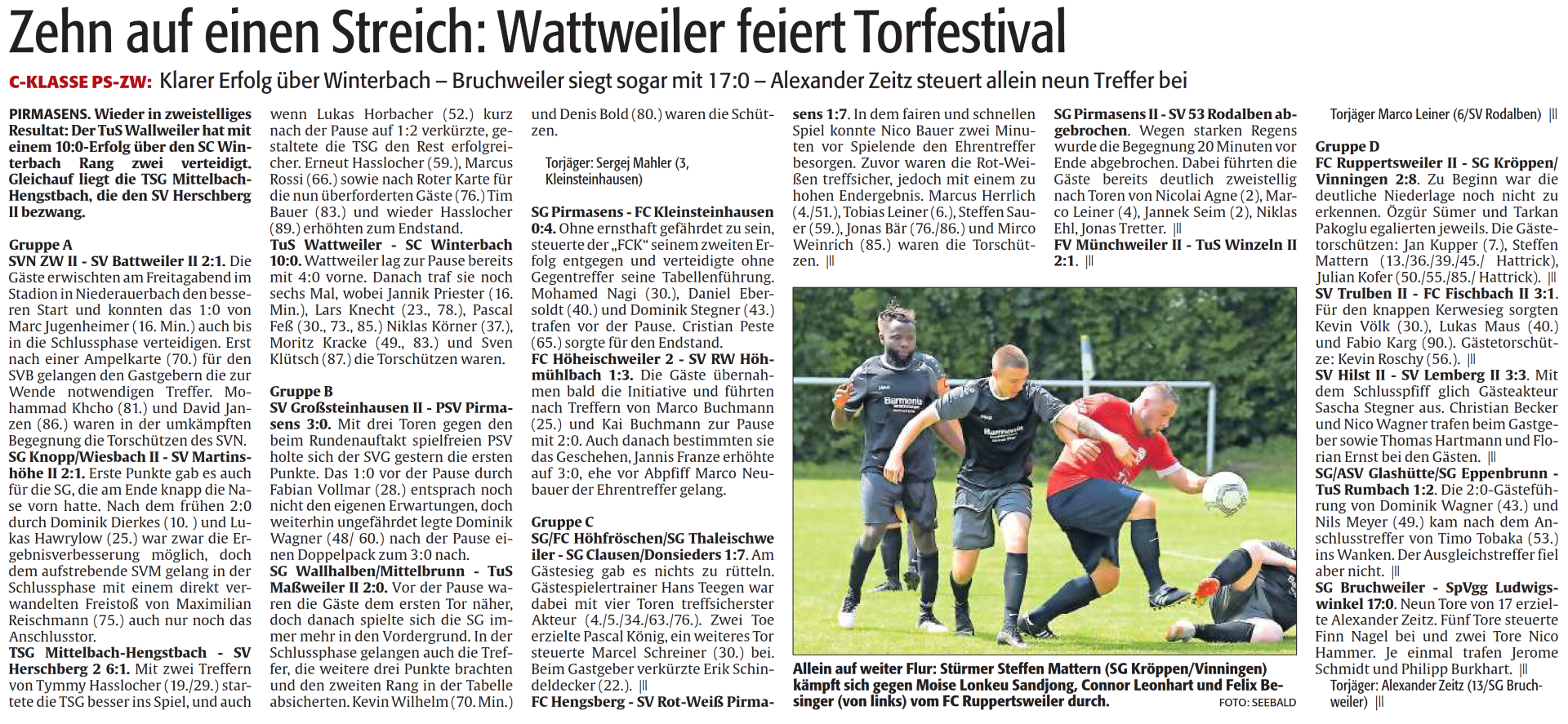 Zehn auf einen Streich: Wattweiler feiert Torfestival